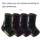 Anti-Sprain Silicone Ankle Support Basketball Football Hiking Fitness Sports Protective Gear, Size: M (Black Gray), M (Black Gray), L (Black Gray), XL (Black Gray), M (Black Orange), L (Black Orange), XL (Black Orange), M (Black Green), L (Black Green)...
