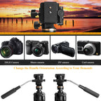 QingZhuangShiDai Q111S Aluminum Alloy Mobile Phone Camera Photography Tripod, Q111S(Black)
