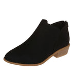 Autumn And Winter Pointed Low-Heeled Boots Women Low Tube Boots, 36, 37, 38, 39, 40, 41, 42, 43