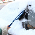 Multifunctional Car Windshield Snow Shovel Removal Brush, Red, Blue