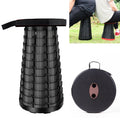 Outdoor Portable Folding Telescopic Plastic Stool Camping Fishing Garden Stool, 47cm(Black), 47cm(Red), 47cm(Yellow)