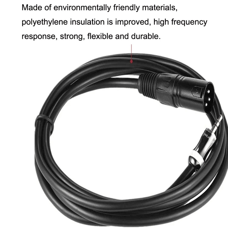 3.5mm To Caron Male Sound Card Microphone Audio Cable, 0.5m, 1m, 1.5m, 2m, 3m, 5m, 10m, 15m