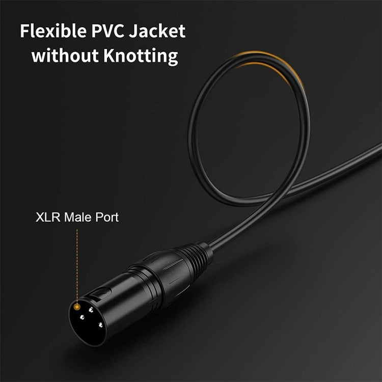 3.5mm To Caron Male Sound Card Microphone Audio Cable, 0.5m, 1m, 1.5m, 2m, 3m, 5m, 10m, 15m