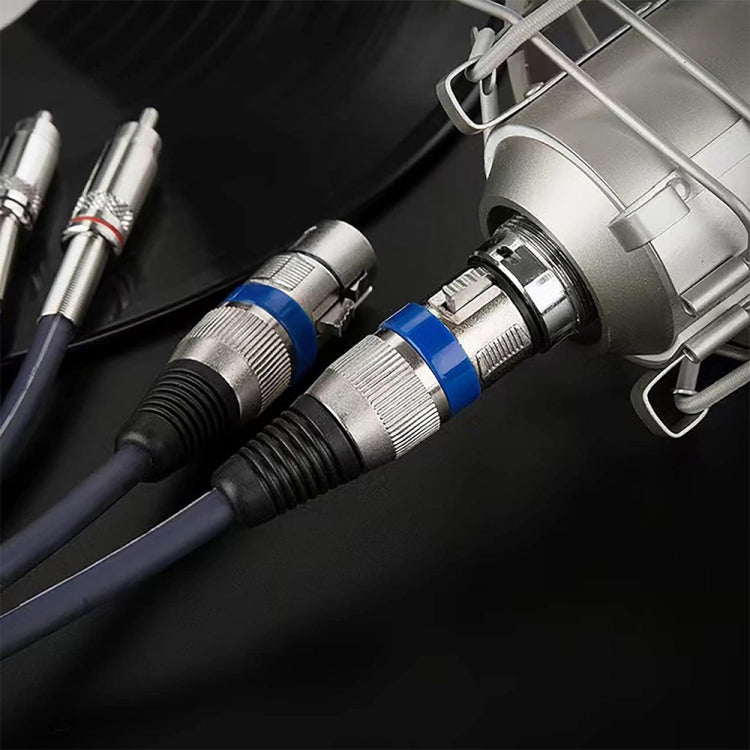 2RCA Male 2XLR Caron Female Speaker Audio Balance Cable, 0.5m, 1m, 1.5m, 2m, 3m, 5m, 10m, 20m