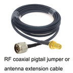 RP-SMA Female To N Male RG58 Coaxial Adapter Cable, RP-SMA Female To N Male 0.5m, RP-SMA Female To N Male 1m, RP-SMA Female To N Male 1.5m, RP-SMA Female To N Male 3m, RP-SMA Female To N Male 5m, RP-SMA Female To N Male 10m