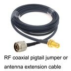 SMA Female To N Male RG58 Coaxial Adapter Cable, SMA Female To N Male 0.5m, SMA Female To N Male 1m, SMA Female To N Male 1.5m, SMA Female To N Male 3m, SMA Female To N Male 5m, SMA Female To N Male 10m