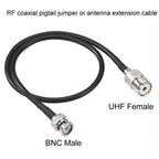 BNC Male To UHF Female RG58 Coaxial Adapter Cable, 0.5m, 1m, 1.5m, 3m, 5m, 10m