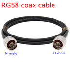 N Male To N Male RG58 Coaxial Adapter Cable, 0.5m, 1m, 1.5m, 3m, 5m, 10m