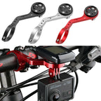 BG-371 Bicycle Aluminum Alloy Code Table Frame Universal Code Table Extension Flashlight Bracket, (Black), (Red), (Silver)