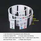 Children Beginner Piano Keyboard Color Stickers Musical Instrument Accessories, Imitation Piano Keys 61 Keys, Piano Keys 61 keys, Piano Keys 88 keys