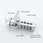 Four Digit Computer Lock Notebook Universal Anti-theft Password Lock, Diameter 3.5 mm Length 1.2 m, Diameter 3.5 mm Length 1.5 m, Diameter 3.5 mm Length 1.8 m