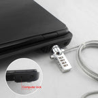 Four Digit Computer Lock Notebook Universal Anti-theft Password Lock, Diameter 3.5 mm Length 1.2 m, Diameter 3.5 mm Length 1.5 m, Diameter 3.5 mm Length 1.8 m