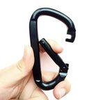 10 PCS D-shaped Aluminum Carabiner Outdoor Hanging Buckle Water Bottle Buckle