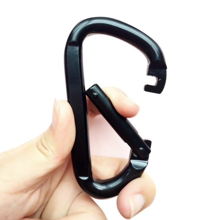 10 PCS D-shaped Aluminum Carabiner Outdoor Hanging Buckle Water Bottle Buckle