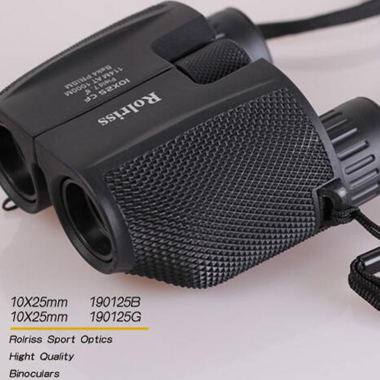 ROLISS 10X25 Outdoor Sports Portable Waterproof Pocket Binocular High Power Telescope, 10X25