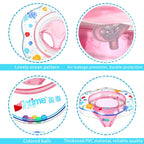 Intime PVC Infant Thick Double Underarm Swimming Ring Sitting Ring, Double Underarm Swimming Ring(Pink), Double Underarm Swimming Ring(Blue), Double Underarm Swimming Ring(Green)