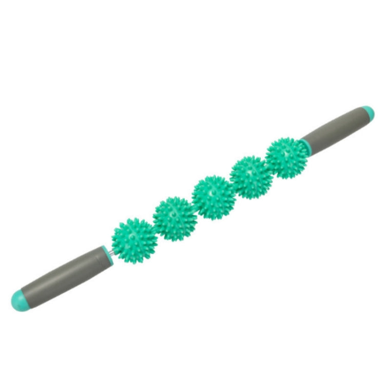 5 Ball Muscle Massage Relax Hedgehog Ball Yoga Stick Roller Stick