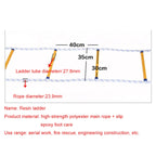 Resin Anti-skid Firefighting Rope Ladder Aerial Work Soft Ladder Rescue Ladder, 5m, 10m, 15m, 20m, 25m, 30m, 35m, 40m, 45m