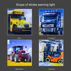 10-110V Forklift Warning Lights Strobe School Lights Traffic Construction LED Roof Engineering Vehicles Flash Lights, Forklift Warning Lights