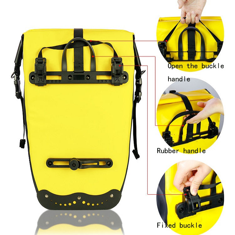 WHEEL UP 25L WHFS001 Waterproof Bicycle Backpack Shelf Bag Unilateral Frame Bag Long-distance Trip Bicycle Bag 25L, WHEEL UP WHFS001