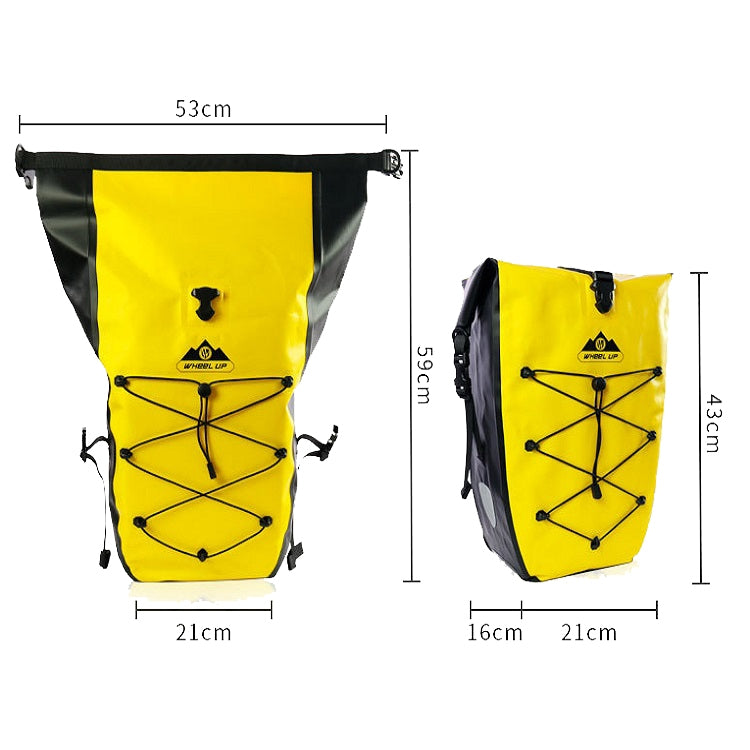 WHEEL UP 25L WHFS001 Waterproof Bicycle Backpack Shelf Bag Unilateral Frame Bag Long-distance Trip Bicycle Bag 25L, WHEEL UP WHFS001