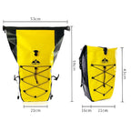 WHEEL UP 25L WHFS001 Waterproof Bicycle Backpack Shelf Bag Unilateral Frame Bag Long-distance Trip Bicycle Bag 25L, WHEEL UP WHFS001