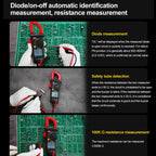 Digital Clamp Multimeter AC/DC Voltage Detector Frequency Resistance Tester, UT200B+ 600A, UT200A+ 400A
