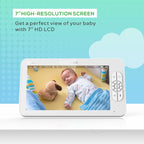 SM70 7-inch 720 x 1080P Wireless Baby Monitor Camera Temperature Monitor 2 Way Audio, SM70 AU Plug, SM70 US Plug, SM70 UK Plug