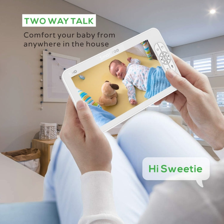 SM70 7-inch 720 x 1080P Wireless Baby Monitor Camera Temperature Monitor 2 Way Audio, SM70 AU Plug, SM70 US Plug, SM70 UK Plug