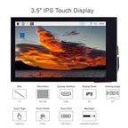 Waveshare 3.5inch 480x800 IPS Capacitive Touch LCD Display For Raspberry Pi ,HDMI Interface, 3.5 inch