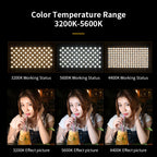E900  55W  3000K-6500K Flat Panel Lights Live Broadcast Fill Light, Regular Models, Knob Model, Knob Battery Model