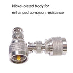 PL259 BNC Male To UHF Male Straight RF Coax Adapter Convertor, BNC Male To UHF Male