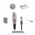 Xlrmini Caron Female To Mini Male Balancing Cable For 48V Sound Card Microphone Audio Cable, 0.5m, 1m, 1.5m, 2m, 3m, 5m, 10m