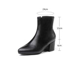 Autumn  Winter Glitter Square Heel Pointed Low-Top Women Boots, 32, 33, 34, 35, 36, 37, 38, 39, 40, 41, 42, 43, 44, 45