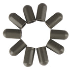 10PCS Gray Silicone Drum Stick Cover, 1.7×0.59×0.87cm