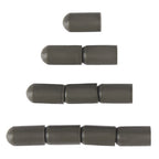10PCS Gray Silicone Drum Stick Cover, 1.7×0.59×0.87cm