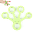 Silicone Finger Trainer Device Fan-shaped Pull Ring, Fan-shaped Light Green, Fan-shaped Grass Green, Fan-shaped Dark Green, Fan-shaped Light Gray, Fan-shaped Dark Gray, Fan-shaped Black