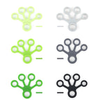 Silicone Finger Trainer Device Fan-shaped Pull Ring, Fan-shaped Light Green, Fan-shaped Grass Green, Fan-shaped Dark Green, Fan-shaped Light Gray, Fan-shaped Dark Gray, Fan-shaped Black