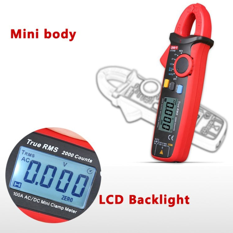 Digital Clamp Meter AC DC Voltage Detector, UT210D 200A, UT210E 100A