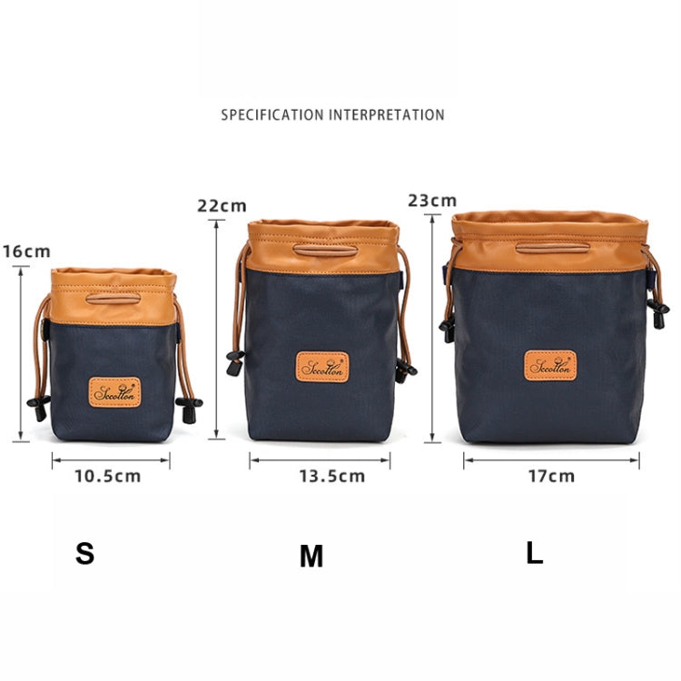S.C.COTTON Camera Lens Protection Bag Liner Bag Waterproof Camera Storage Bag, L, M, S