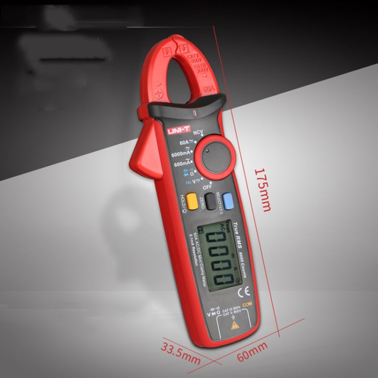 Digital Clamp Meter AC DC Voltage Detector, UT211B  60A
