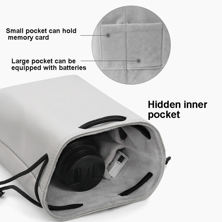 Baona Camera Bag Lens Drawstring Pouch, Small, Medium, Large