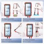 ANENG 681 LCD Digital Display Screen Smart Automatic Range Rechargeable Multimeter, 681 Red, 681 Black