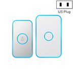 CACAZI A78 Long-Distance Wireless Doorbell Intelligent Remote Control Electronic Doorbell, US Plug, EU Plug, UK Plug