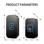 CACAZI A86 Electronic Music Remote Control Doorbell One For One AC Wireless Doorbell, US Plug, UK Plug, EU Plug