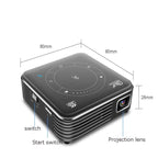 P11 4K HD DLP Mini 3D Projector 4G + 32G Smart Micro Convenient Projector, UK Plug, AU Plug