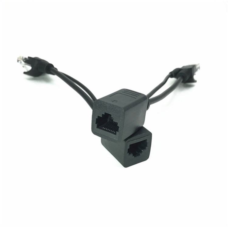 15 PCS POE Split Line Network Camera Power Splitter RJ45 Network Port Power Supply