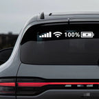 10 PCS Car Windshield Stickers Signal WiFi Power Vinyl Decal  Car Stickers, L, M, S