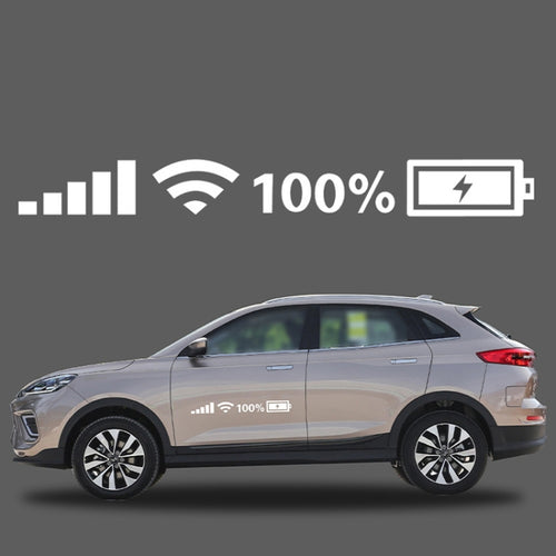 10 PCS Car Windshield Stickers Signal WiFi Power Vinyl Decal  Car Stickers, L, M, S