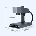 DAJA M1 Pro 2W Metal Nameplate High Precision Characters Laser Carving Machine, M1 Pro Ring Fixture EU Plug